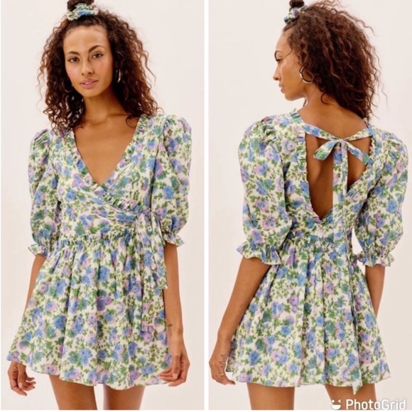 For Love And Lemons Dresses & Skirts - For Love & Lemons Bridget Mini Dress in Wisteria
